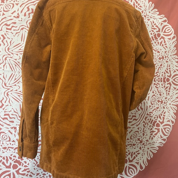 Medium corduroy russet long jacket 26inch long, women’s jacket, St.John’s Bay - Picture 6 of 10